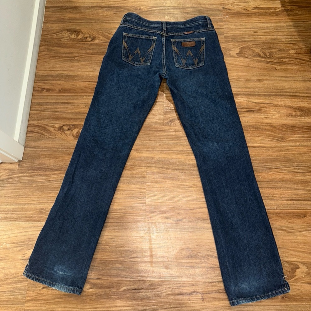 Wrangler CASH Jeans Women 7/8 Long Mid Rise Boot Cut 36" inseam No Gap Waistband - Picture 2 of 14